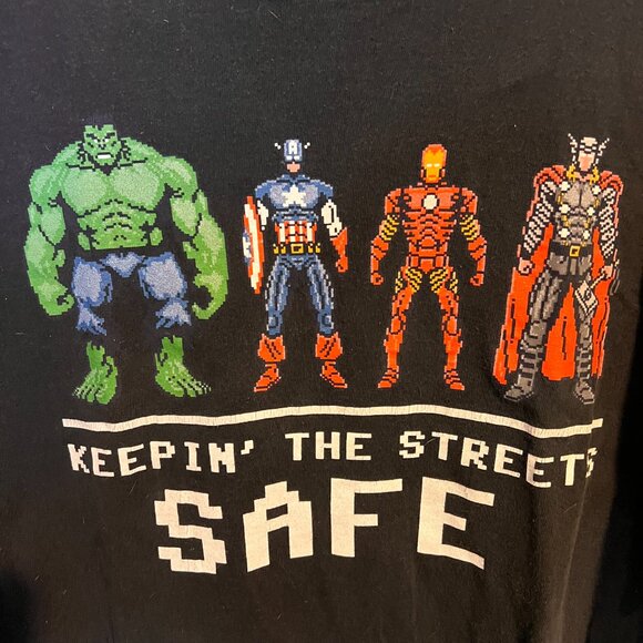 Marvel Avengers Keepin' The Streets Safe Black t-shirt - Picture 3 of 6